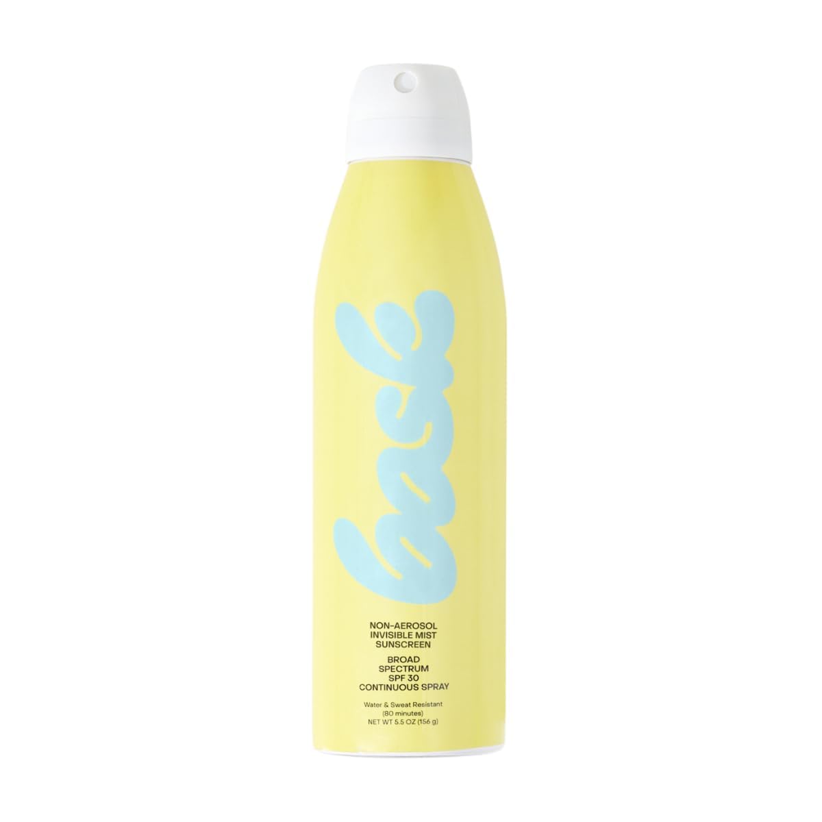 Bask Suncare SPF 30 Sunscreen Spray - Non-Aerosol, Broad Spectrum UVA/UVB Protection, Dermatologist Recommended, Moisturizing, Lightweight & Fast-Absorbing, 5.5 oz (Pack of 3)