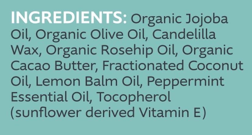 Slo | Natural Lip Balm - All Natural Ingredients, Vegan & Cruelty Free, Hydrating & Soothing, Plastic Free, Paper Packaging | Peppermint + Vitamin E, 0.28oz