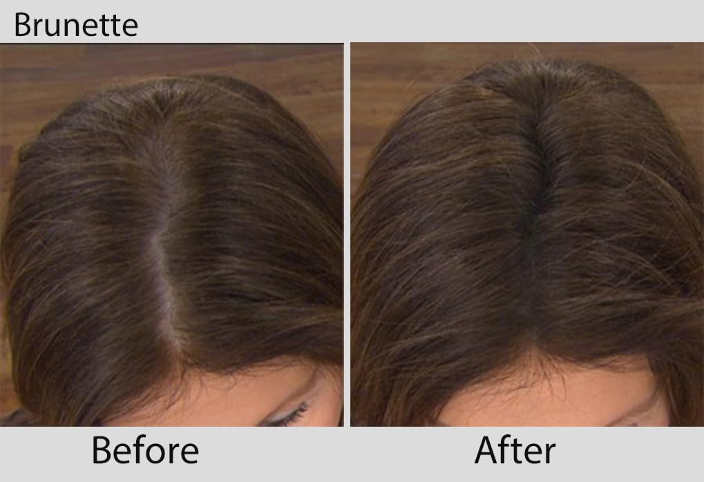 Joan Rivers Great Hair Day Root Touch Up Powder – Fill-in Powder for Thicker, Fuller Looking Hair (Brunette)