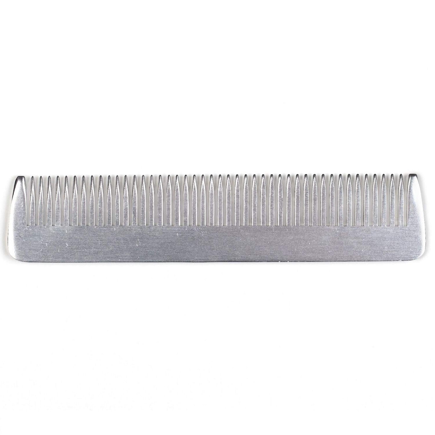 Fendrihan Small 4.6" Sturdy Metal Fine Tooth Barber Pocket Grooming Comb