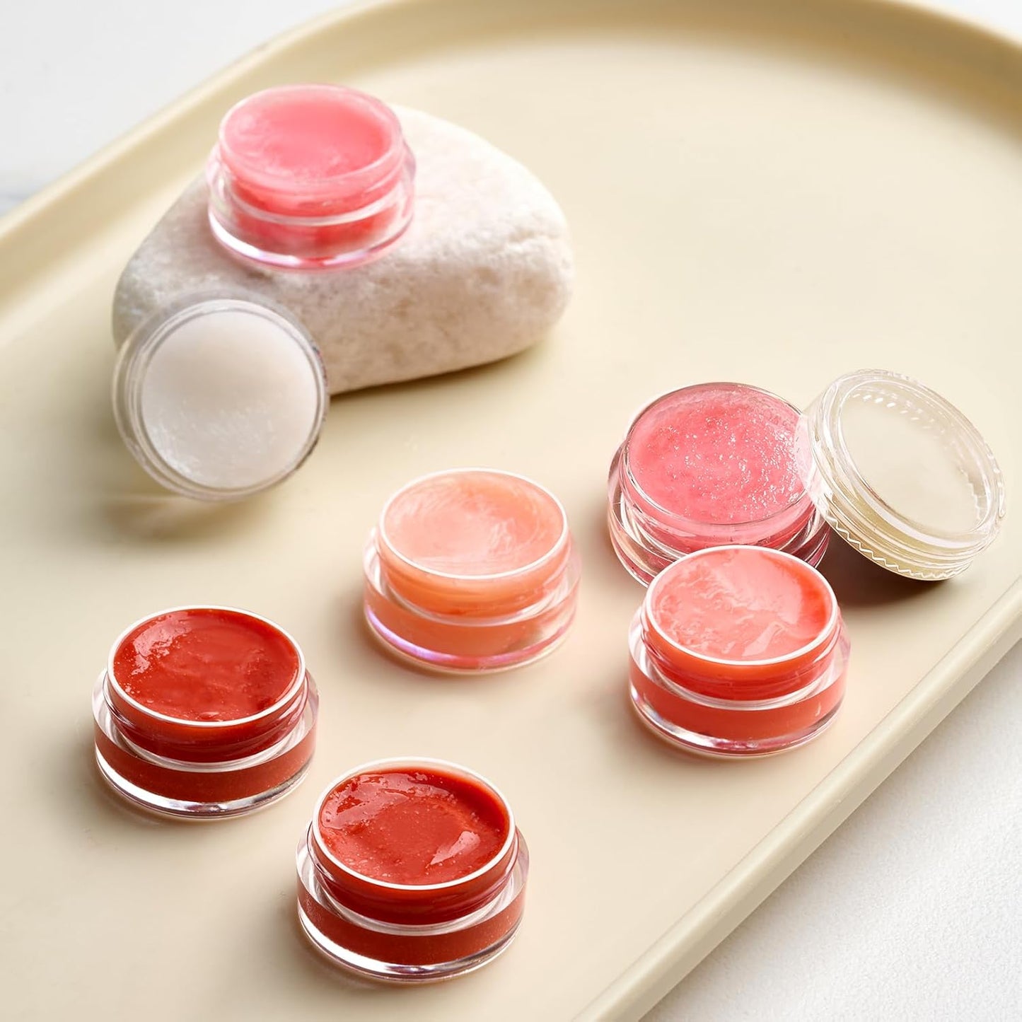 50 Pack 5 Gram 0.17OZ Clear Plastic Containers with Transparent Lids, Small Round Cosmetic Jars Makeup Travel Containers Jar for Cream, Bead, Eye Shadow, Samples, Lotions, Powders, Lip Gloss