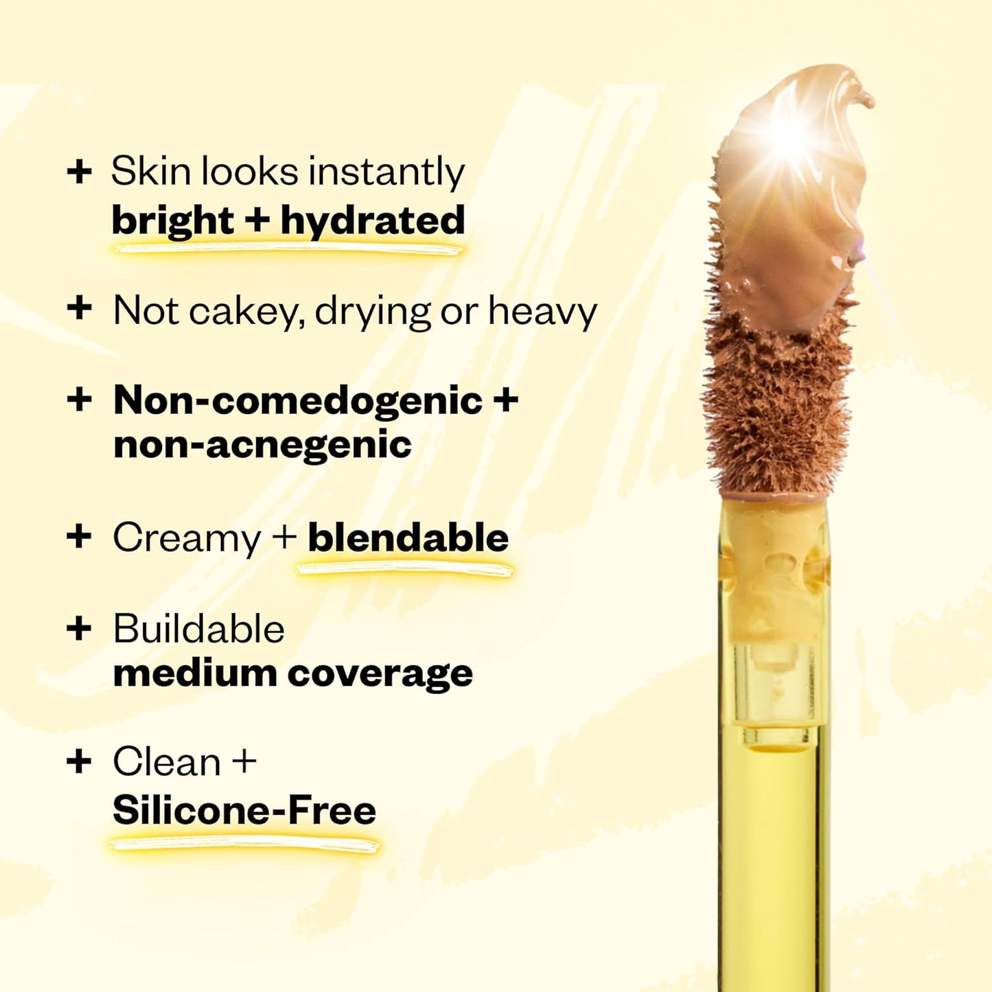Kosas Revealer Concealer - Medium Coverage Makeup with Hyaluronic Acid, Conceals Dark Circles Under Eyes, Dark Spots and Blemishes + Brightens, Hydrates, Long-Lasting & Vegan, (Tone 8.7 N)