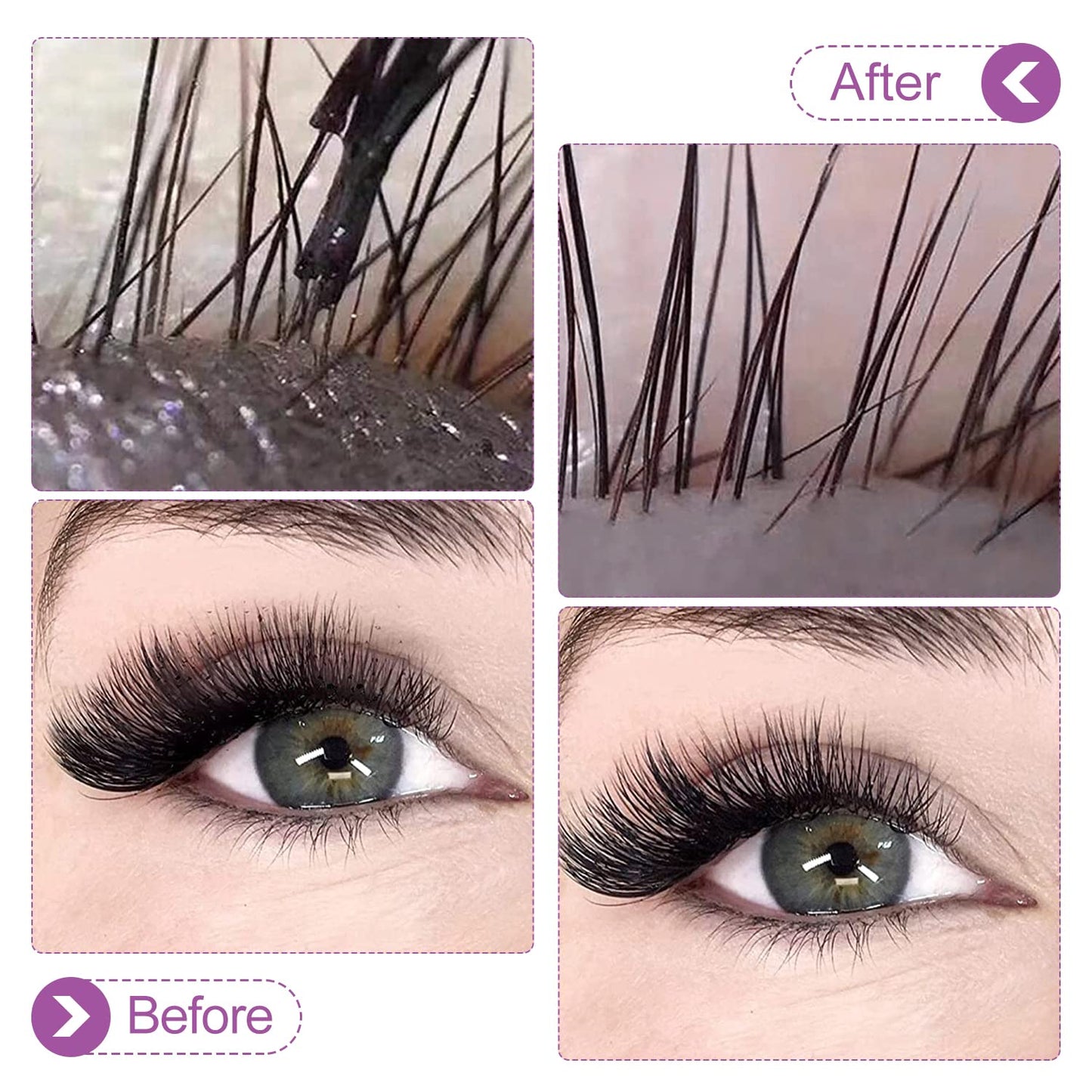 Eyelash Cleanser Concentrate 100ml Lavender Professional Lash Shampoo Foaming Cleanser DIY Paraben & Sulfate Free Non-lrritating Wash for Extensions Lashes with Salon Home Care-Makes 20 Bottles