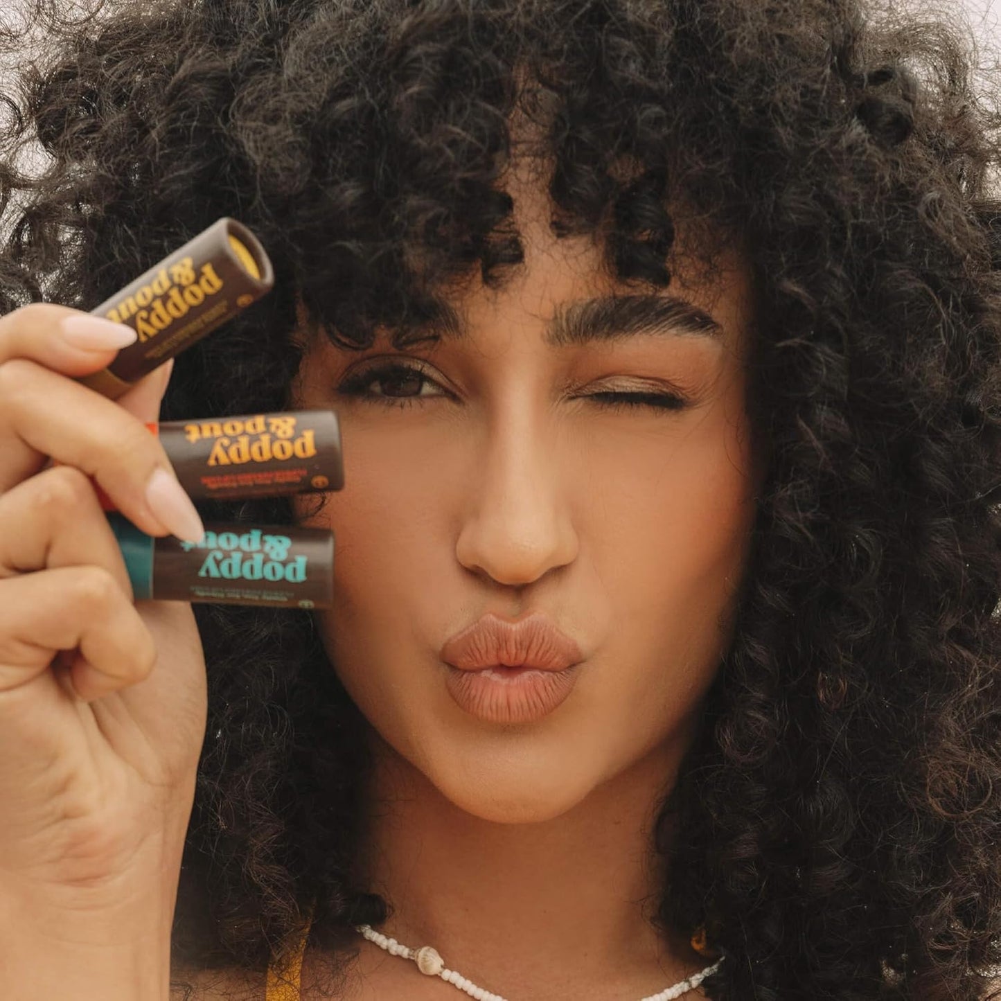 Jumbo Lip Balm Gift Set (3-Pack, Retro Surf) | Poppy & Pout All Natural Lip Balms & Moisturizers | Hydrates with Beeswax, Vitamin E, Organic Coconut Oil | Cruelty-Free | Recyclable Cardboard Tube