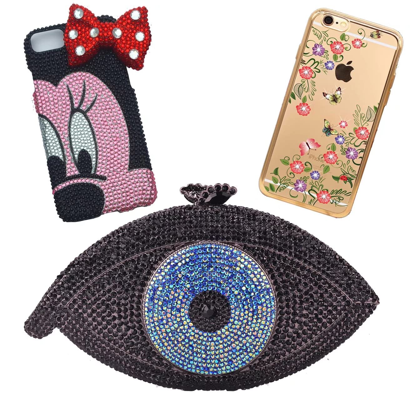 3000 Pieces SS12 3mm Flatback Rhinestones Clear Glass Round Gems Crystals for Nail Art DIY Crafts Clothes Shoes Bags (Light Red)