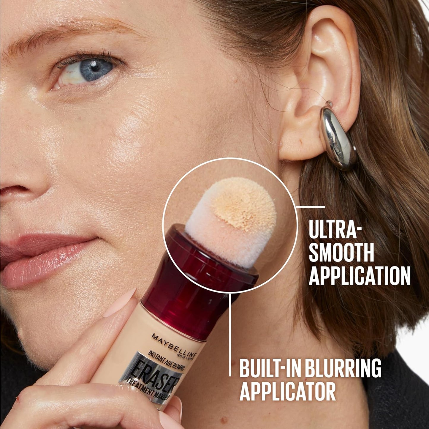Maybelline Instant Age Rewind Eraser Foundation with SPF 20 and Moisturizing ProVitamin B5, 340, 1 Count