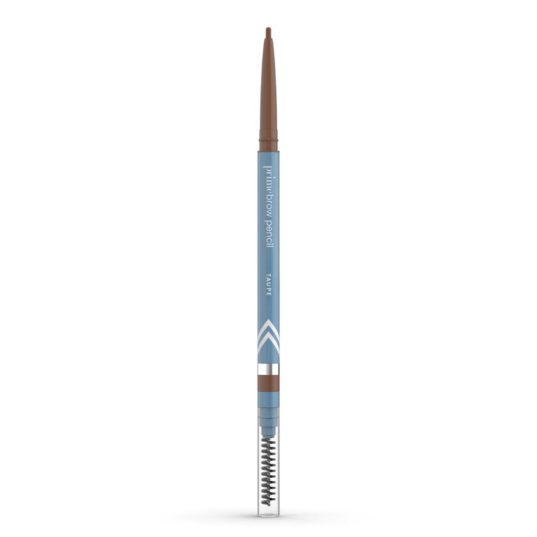 PrimeBrow Pencil for Mature Women – Ultra-Precise Tip for Natural, Hair-Like Strokes – Smudge-Proof & Long-Lasting Wear – Great for Thinning, Sparse, or Graying Brows (Taupe)