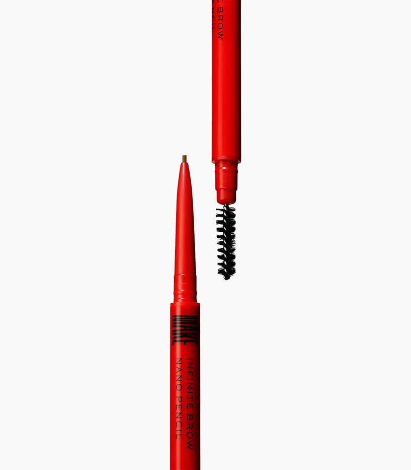 MAKE Beauty Nano Brow, Micro Eyebrow Pencil. Long-Lasting Smudgeproof Eye Brow Makeup for Hairlike Lines. Precision Liner for Natural-Looking Eyebrows - Shade, Cool Brown