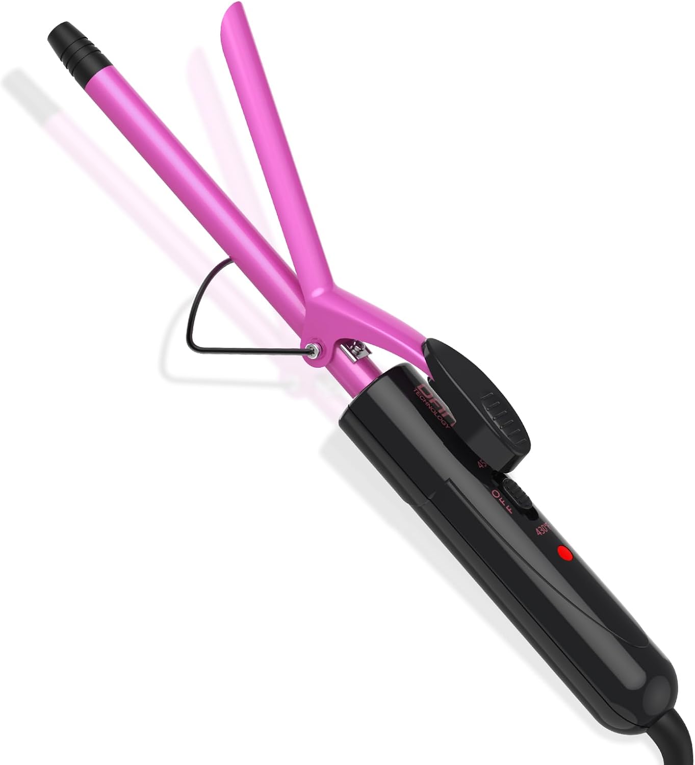 DAN Technology 1/2 Inch Curling Iron 13mm Small Ceramic Curling Wand with Adjustable Temperature Dual Voltage for Tight Curls Short Hair and Ringlets