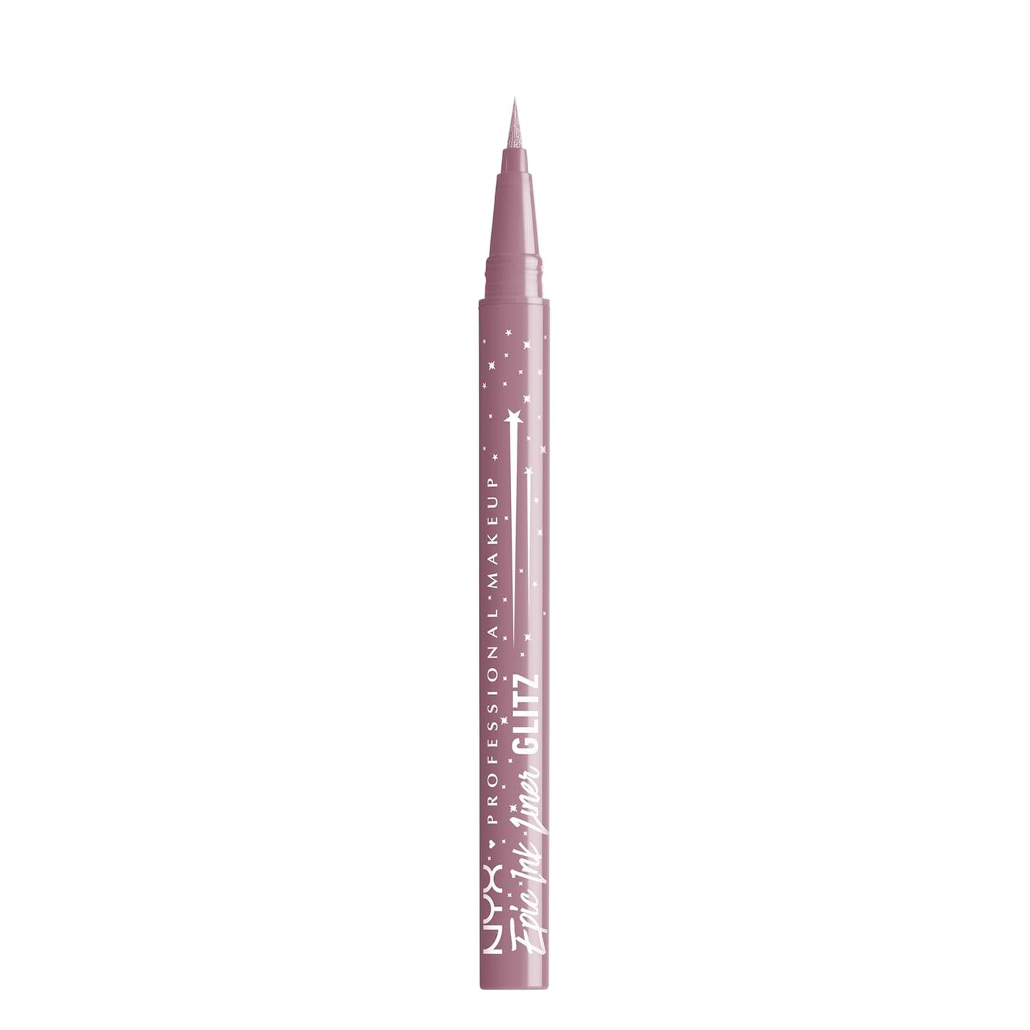 NYX PROFESSIONAL MAKEUP Epic Ink Glitz Liner, Waterproof Metallic Liquid Eyeliner with Vegan Formula - Shimmer Stitch (Shimmer Mauve Purple)