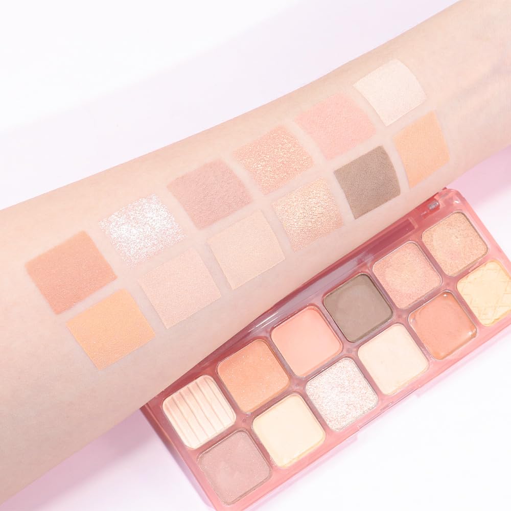 AMY'S DIARY 12Color Light Pink Purple Eyeshadow Palette, Long-Lasting, and Highly Pigmented. Elevate Your Eye Makeup– Unleash Your Unique Style (05#)