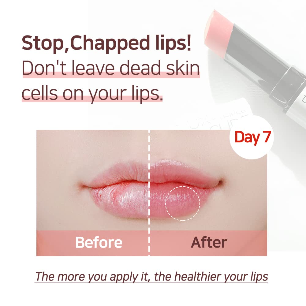 Lux Triple Lip CURE Glossy Balm HERA (Pink Red) (0.17oz) 4 million units sold in Korea, Natural Tinted Korean Lip Balm, Petroleum/Paraben Free, Lip Butter,lip balm hydrating