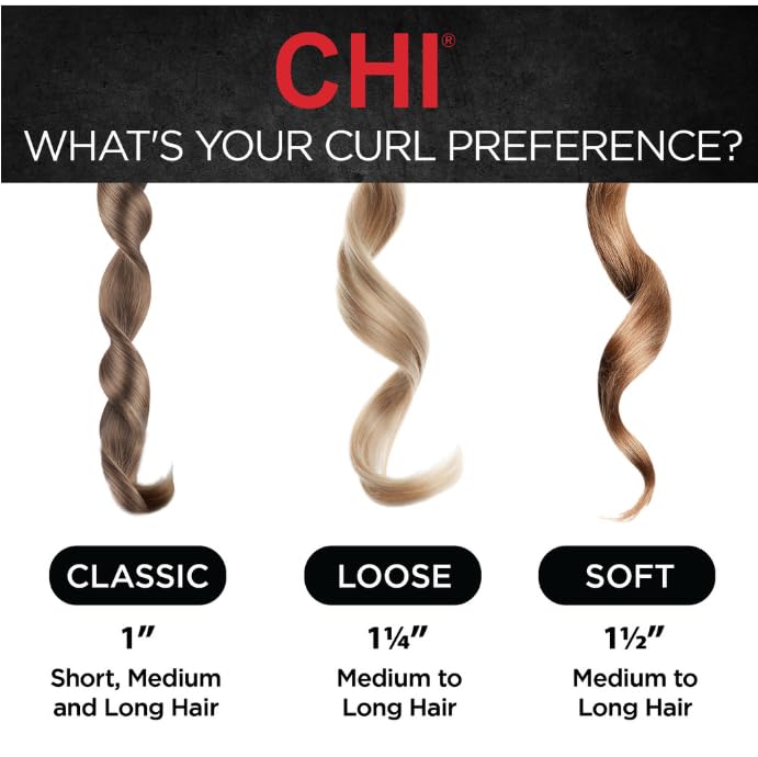 CHI Spin N Curl, Curling Iron For Healthy & Shiny Effortless Curls & Waves, Provides Preset Temperature Settings For Each Hair Texture, Mint Green