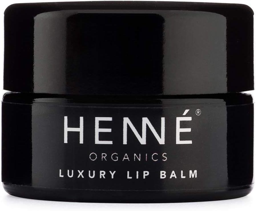 Henné Organics Luxury Lip Balm - Natural and Organic Moisturizer - 0.35 Ounce Jar