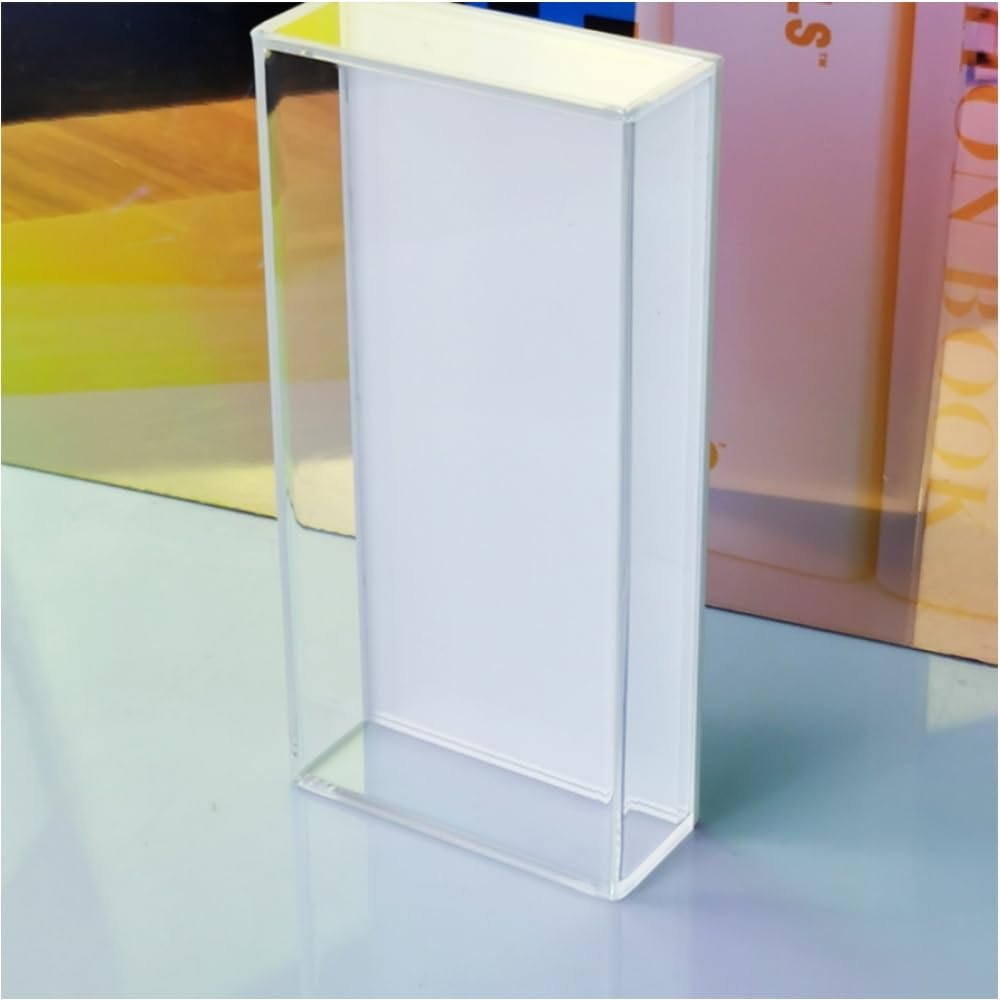 Grafting False Eyelash Acrylic Extension Pallet Organizer, Eyelash Extension Glue Tweezers Plate Makeup Palette, Dustproof Storage Box Display Training Tools Salon (Transparent)