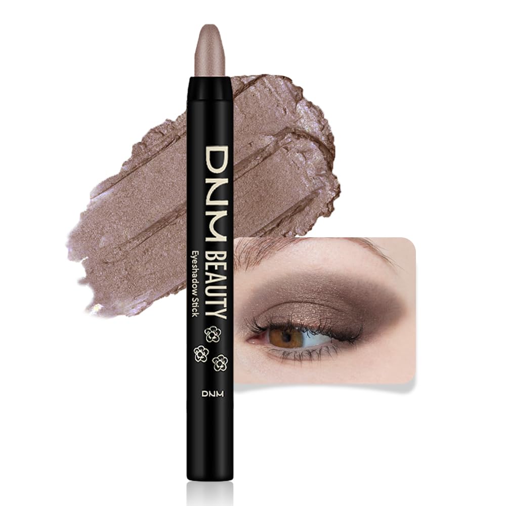 evpct Taupe Shimmer Cream Eye Shadow Brightener Sticks Set for Eyes, Taupe Shimmery Matte Pencil Eye shadow Applicator Stick Pen Palette Makeup Waterproof sombras en crema para ojos 19#