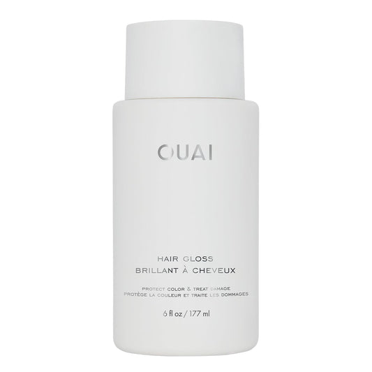 OUAI Hair Gloss - In-Shower Shiny Hair Treatment & Glaze with Frizz Control - Heat Protectant Infused with Hyaluronic Acid, Rice Water & Panthenol - Paraben, Phthalate & Sulfate Free (6 Oz)