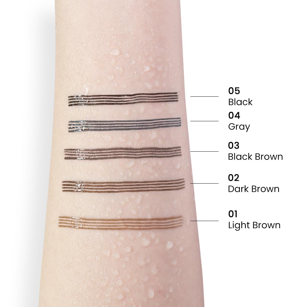 Eyebrow Ink Pencil by Brow Stylist -Micro 4 Point Brow Pen Lift & Snatch Eyebrow Pen Kits,Long-Lasting Waterproof Natural Eyebrow Hair (B-1Pc 01# Light brown)