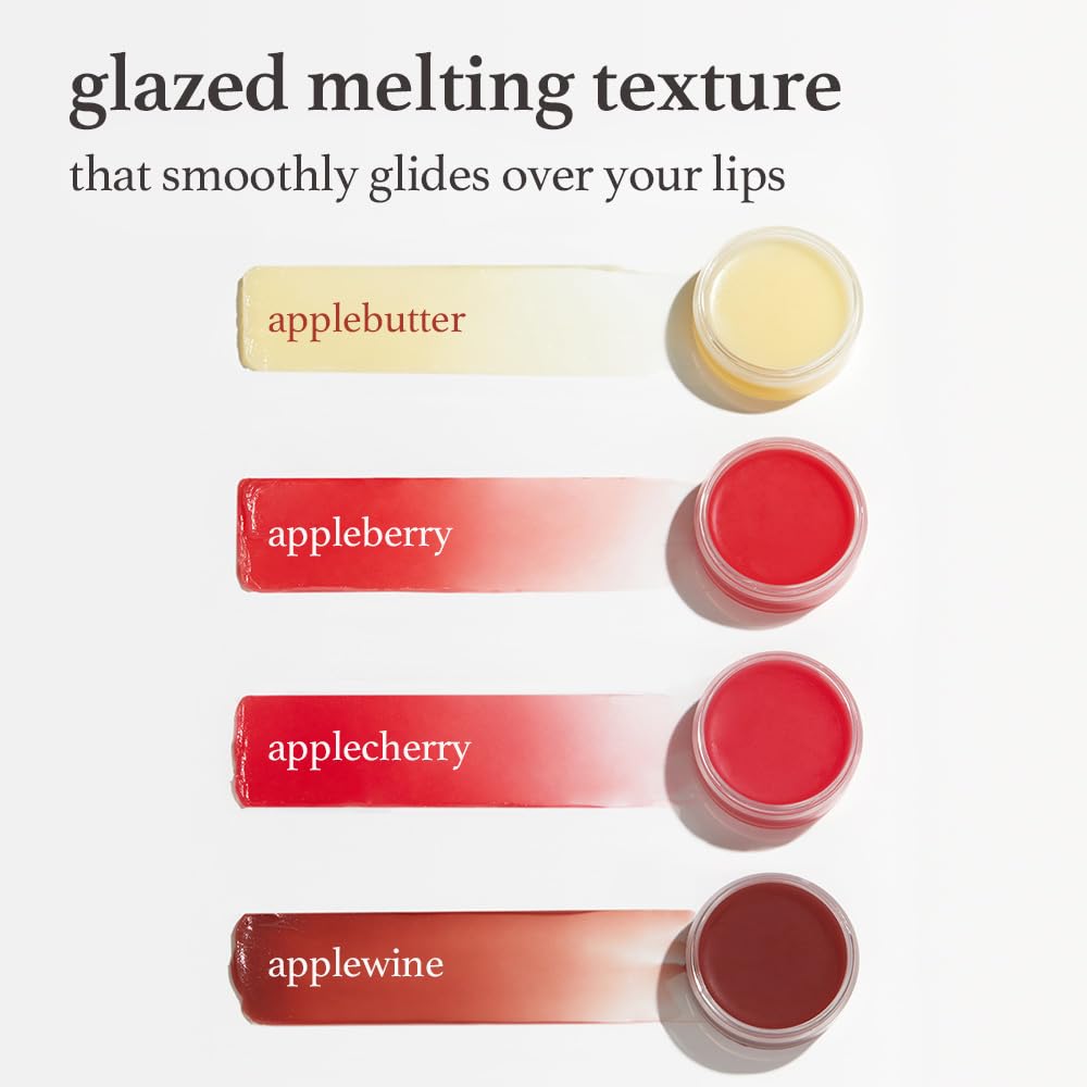 NOONI Vegan Applebutter Lip Mask Overnight – Hydrating Lip Balm & Butter with Shea Butter & Vitamins | Soothing Moisturizer, Softening Treatment for Dry Lips, 0.42 oz