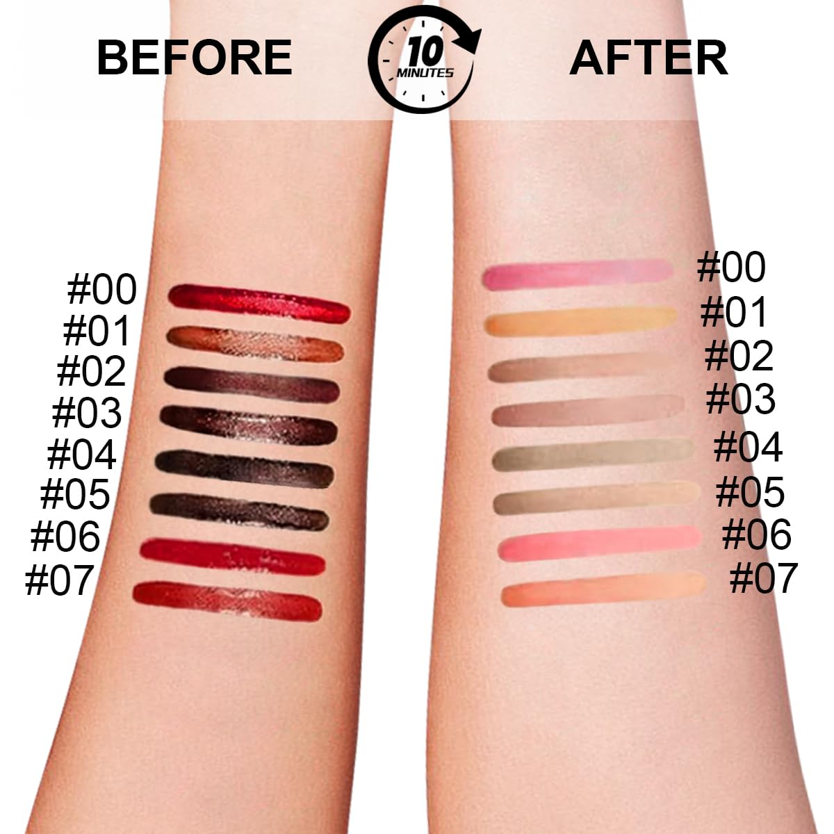 3 Colors Peel Off Lip Liner Stain with Tweezer, Long Lasting Waterproof Lip Tint Stains Makeup Set with Matte Finish for Women, Natural Look, Easy to Use, for All Skin Types (#234, M)