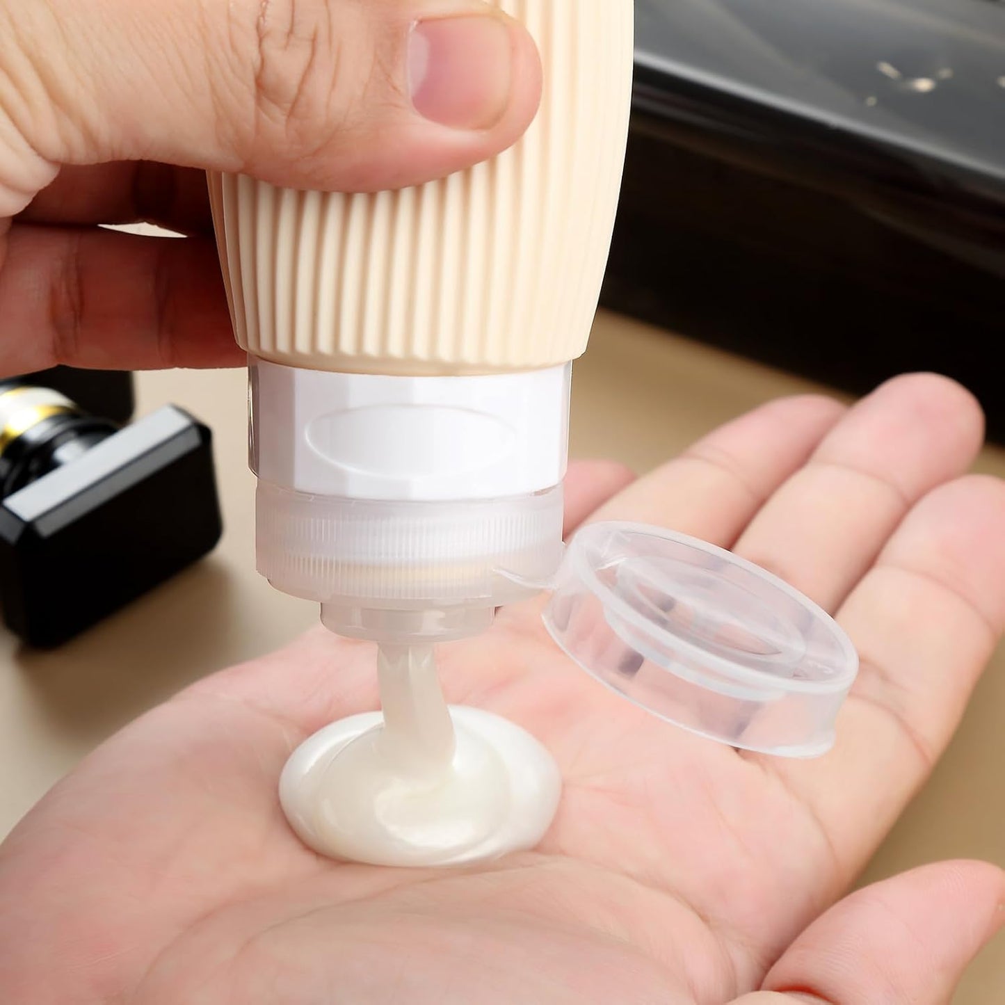 16 Pack Travel Bottles for Toiletries, 6oz Silicone, Leak Proof, Reusable, Oval, Perfect for Travel, Vacation, Plane Trip, Camp