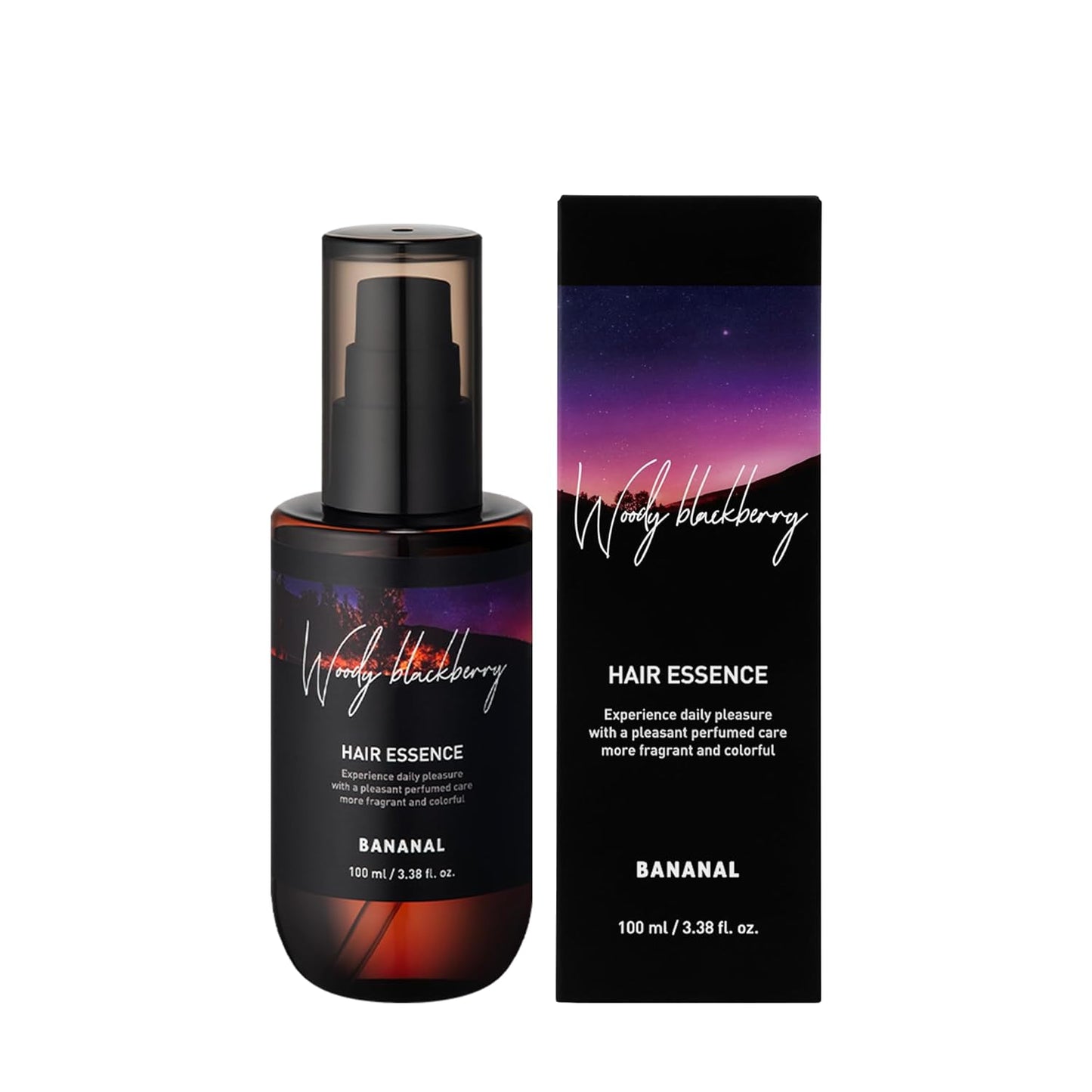 Perfumed Hair Oil & Serum – Korean Hair Essence Oil for Frizzy Hair, Shine & Damage Repair – Argan Oils & Amino Acids – Sulfate & Paraben-Free – WoodyBlackberry, 100ml / 3.38 fl oz