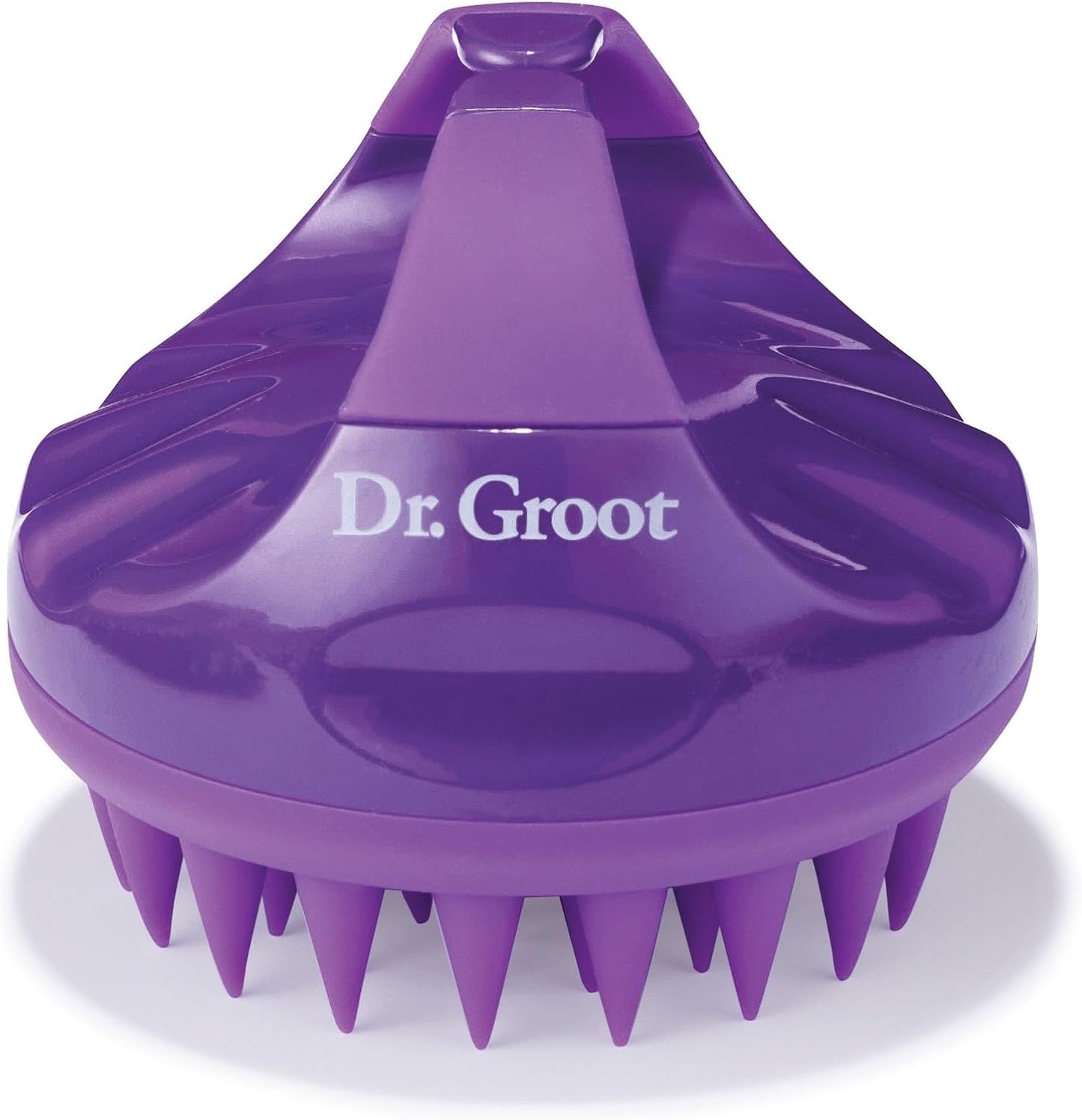 Dr. Groot Premium Scalp Cleansing Brush,Hair Scalp Massager,Scalp Scrubber with Soft Silicone Bristles,Hair Shampoo Brush for Scalp Exfoliation,Wet Dry Hair Brush for Scalp Care 8.9x8.9x8cm Purple