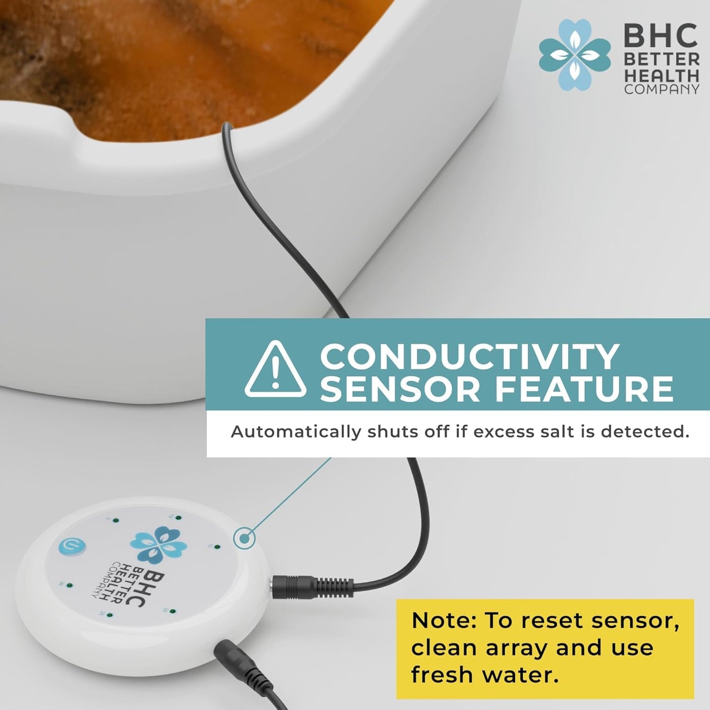 Ionic Foot Bath Detox Machine for Home Use - Free Regain Health & Vitality Booklet & Brochure - 2 Arrays, 20 Basin Liners, Detox Sea Salt, Basin 12QT