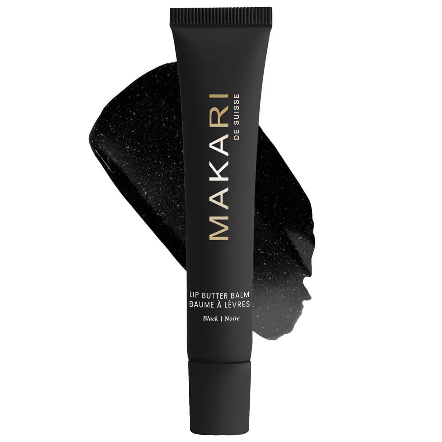 Makari Black Lip Butter Balm, Ultra-Nourishing Moisturizer for Dry, Chapped Lips, Black Flavor, Lightweight Non-Greasy Formula for Daily Hydration, All Skin Types, 0.5 oz