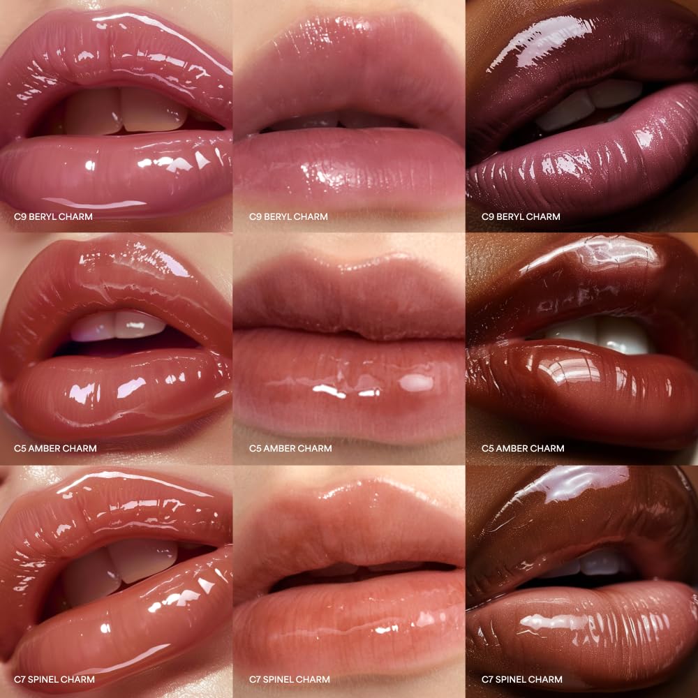 ENTROPY Makeup 2-in-1 Charm Shiny Glowy Lip & Cheek Gloss Tint Keychai ...