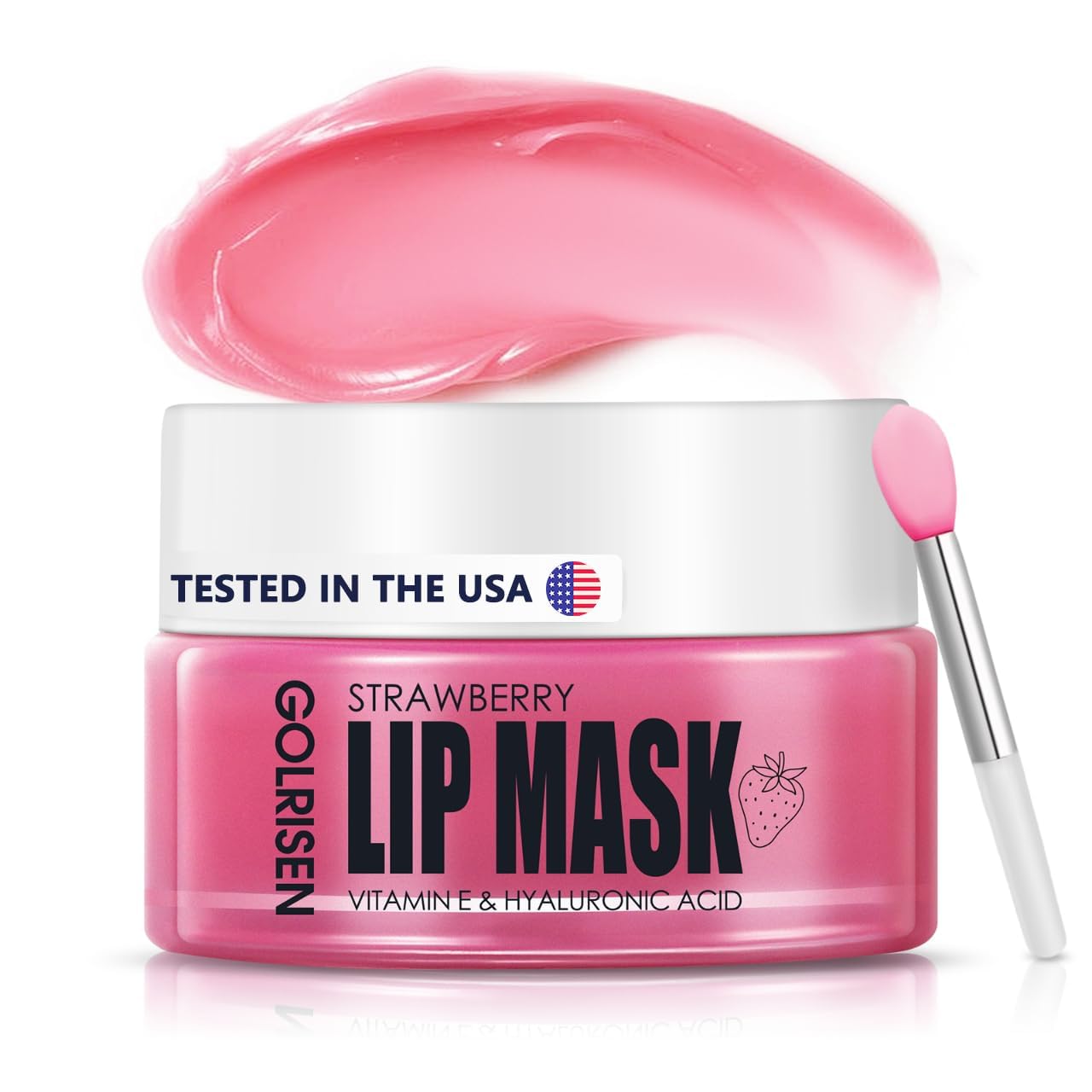 Lip Mask - Plump & Repair Dry Lips | Lip Mask Overnight - Infused with Hyaluronic Acid & Vitamin E | Hydrating Lip Sleeping Mask - Wake Up to Soft, Smooth Lips, 0.7 oz