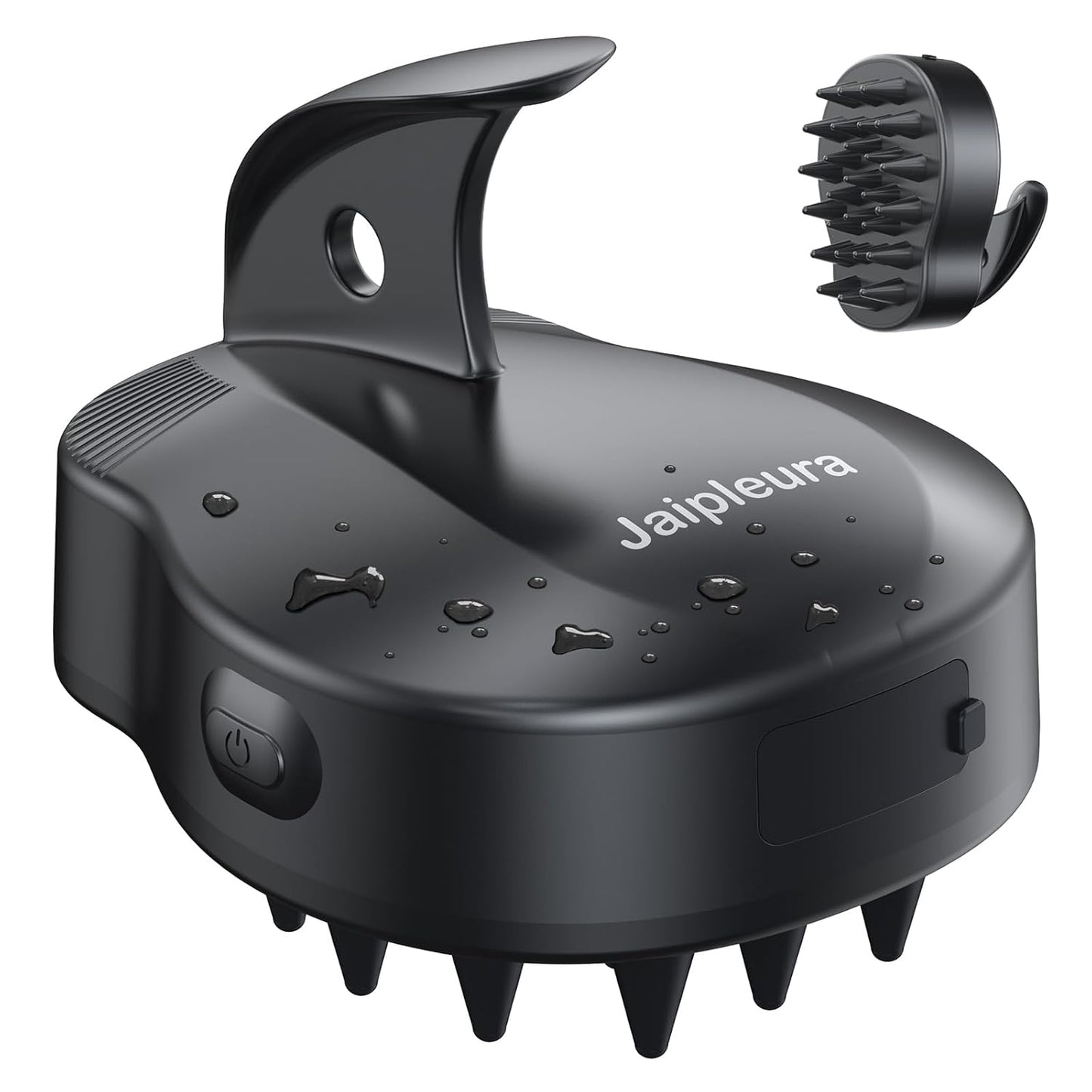 Electric Scalp Massager Hair Growth Brush with Soft Silicone Bristles,Head Scalp Massager for Relax,3-Level Vibration,IPX6 Waterproof for Hair Growth & Dandruff Removal Mothers Day Gifts(Black)