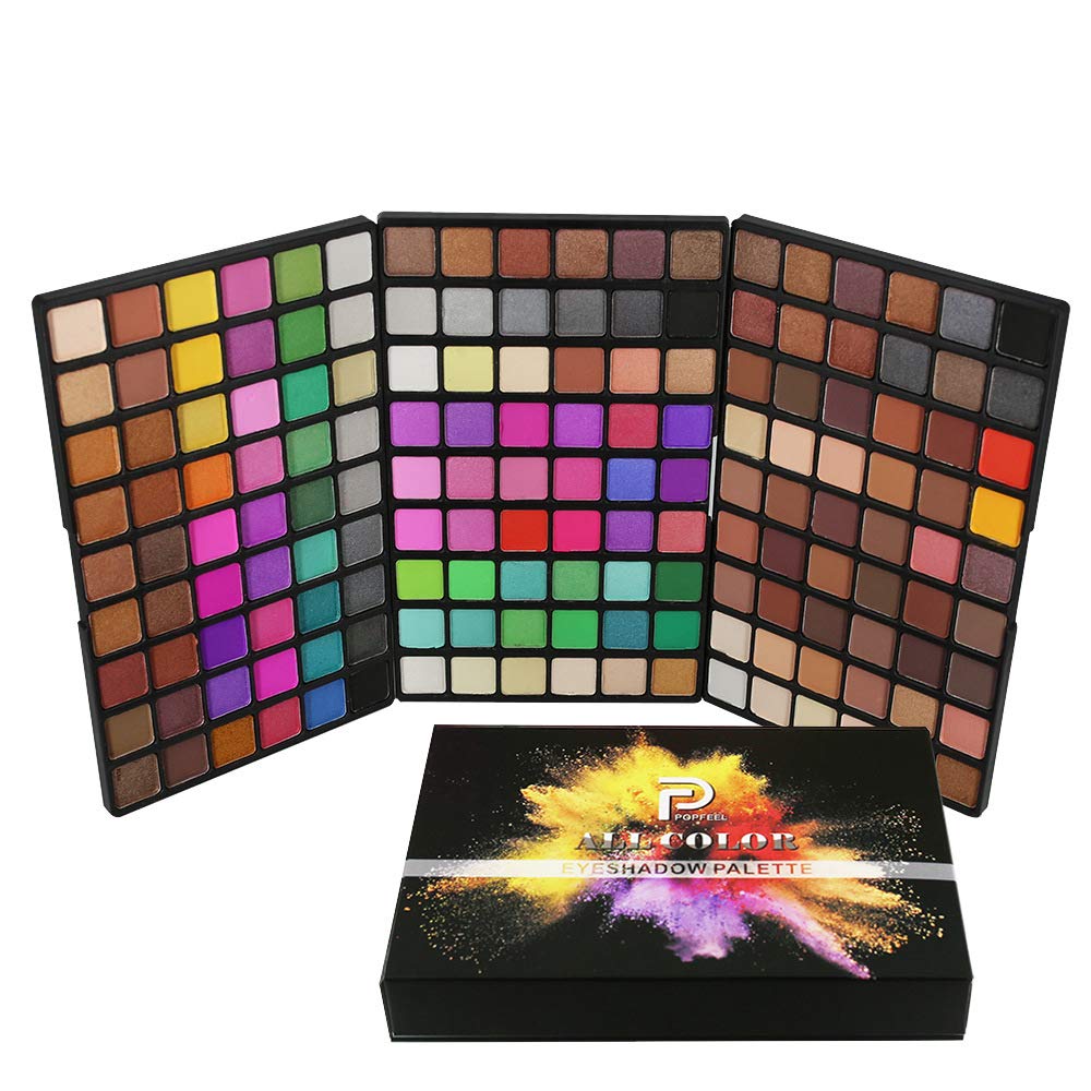 162 Colors Hightlight Eyeshadow Palette Makeup Gift Set, FantasyDay Professional Long Lasting Waterproof Matte Highly Pigments Shiny Shimmers Glitter Makeup Palette Colorful Cosmetic Eye Shadow Pallet