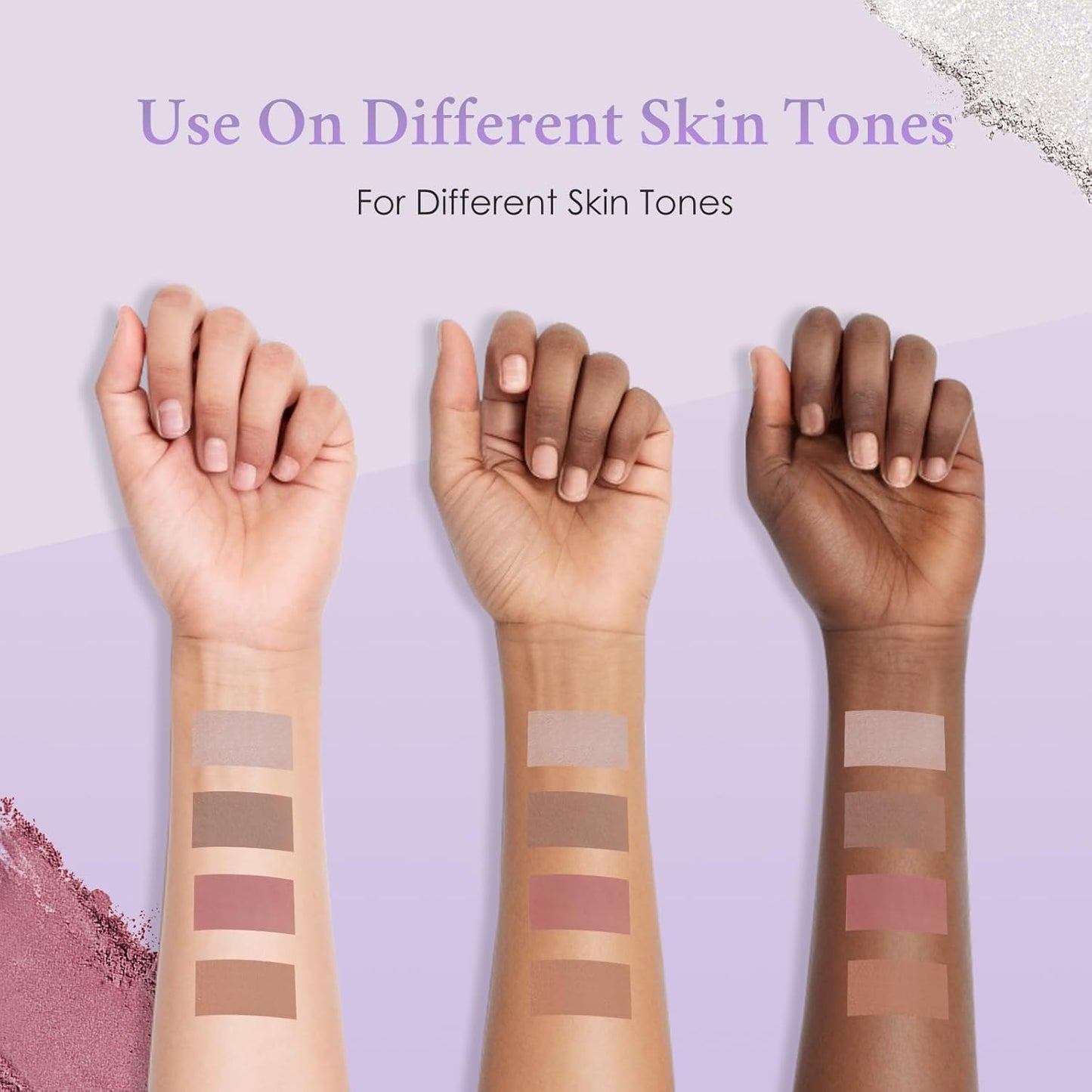 Color Nymph Contour Palette Eyeshadow Makeup Set For Teen Girl Included Highlighter, Blush, Bronzing, Contour Powder With Mirror For Beginners Cruelty Free And Hypoallergenic