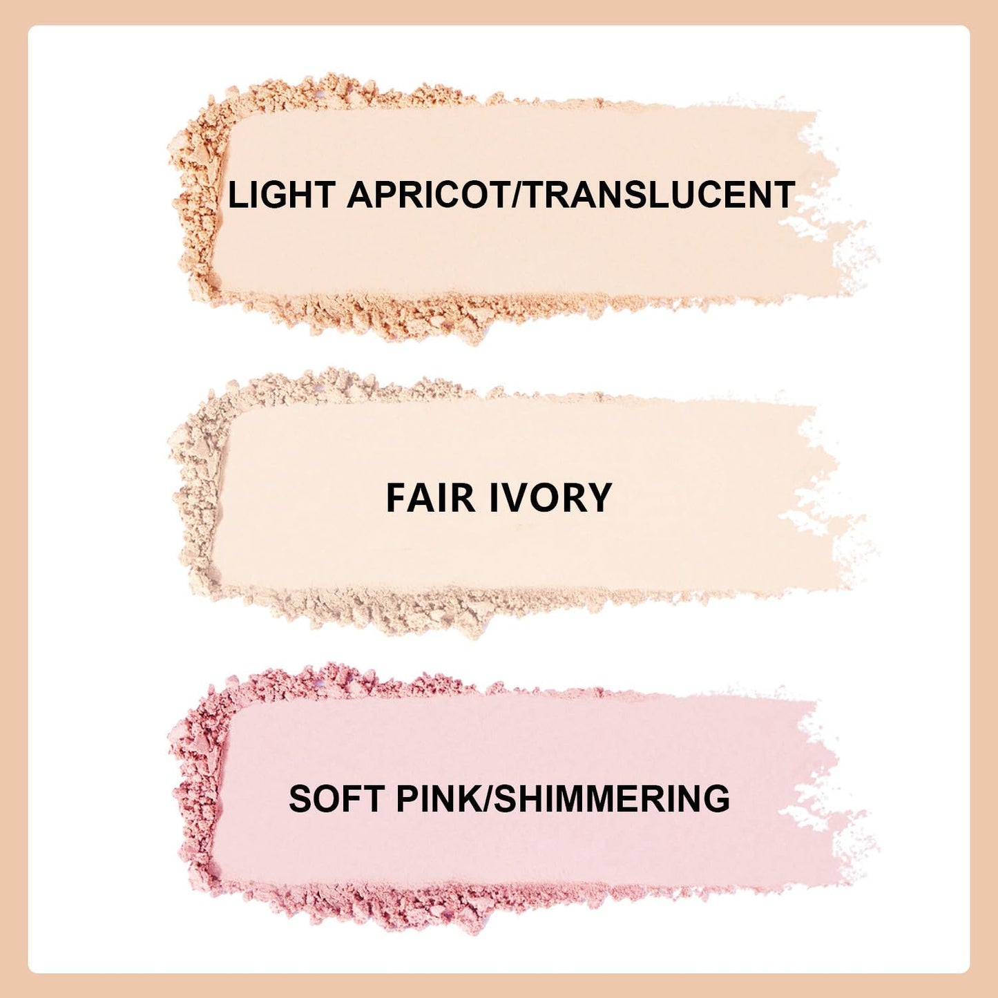 Setting Powder Lightweight Loose Powder Finishing Powder Long-Lasting Face Powder Waterproof with Soft Mushroom Powder Puff & Mirror-3 Colors