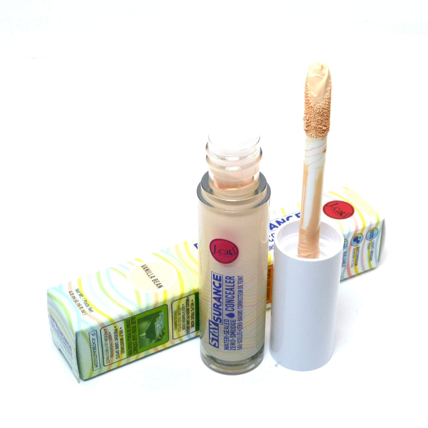 Jcat Beauty Professional Staysurance Water Sealed Zero Smudge Concealer Face and Body + Free ZipBag (SHC105 : VANILLA BEAN)