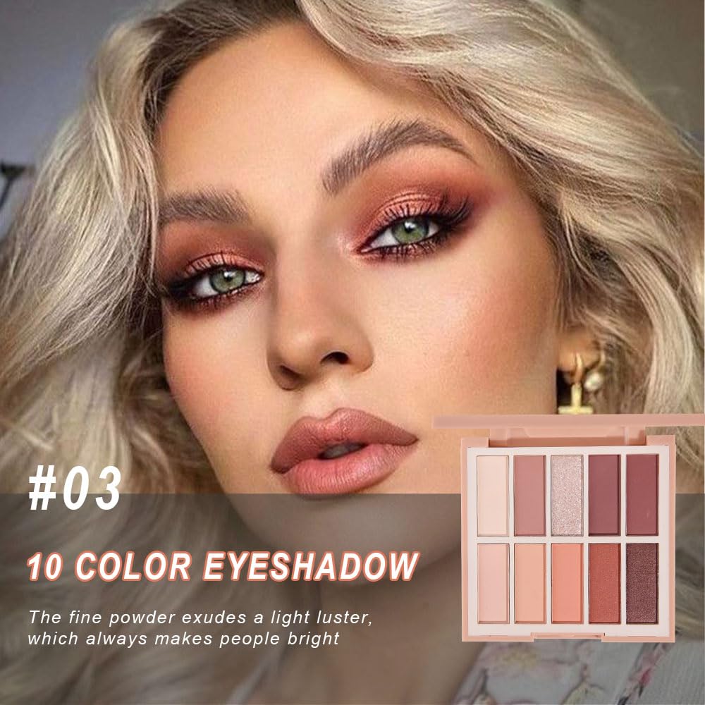 Neutral Natural Eye Shadow Palette,Matte Nude Pink Brown Naked Cream Eyeshadow Palette,Make Up Pallets for Women Natural Eyeshadow for Eyes Long Lasting Naturing-Looking
