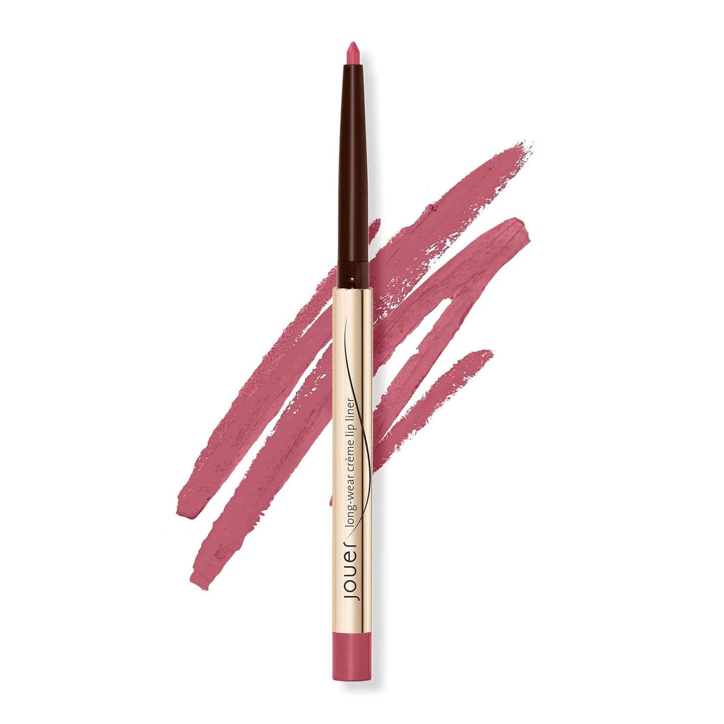 Jouer Long Wear Lip Liner - Metallic & Matte Lip Pencil - Water Resistant - Fast-Drying Formula - Hydrating Formula made with Vitamin E, Tawny Rose