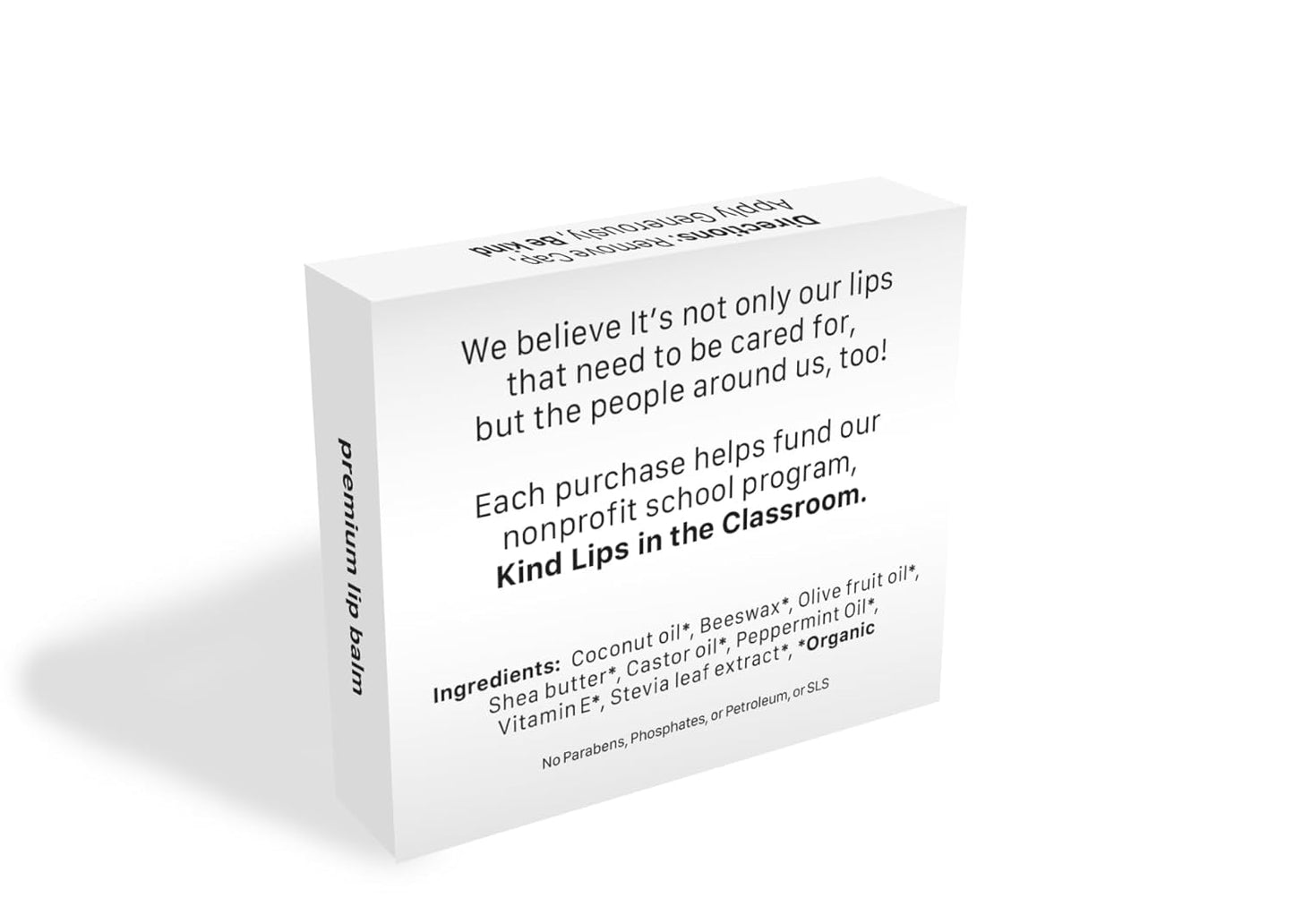 Sweet Mint Lip Balm – Natural Minty Lip Moisturizer with Organic Ingredients | Gluten-Free, Grain-Free, Paraben-Free Chapstick Alternative for Dry Lips | Kind Lips Single Tube