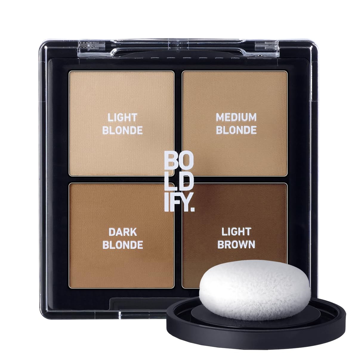 BOLDIFY Hairline Powder Color Sample Kit - Root Touch Up Hair Color for Gray Coverage - Bald Spot Concealing Hair Powder for Women & Men - 48-Hour Stain-Proof - Darker Blondes