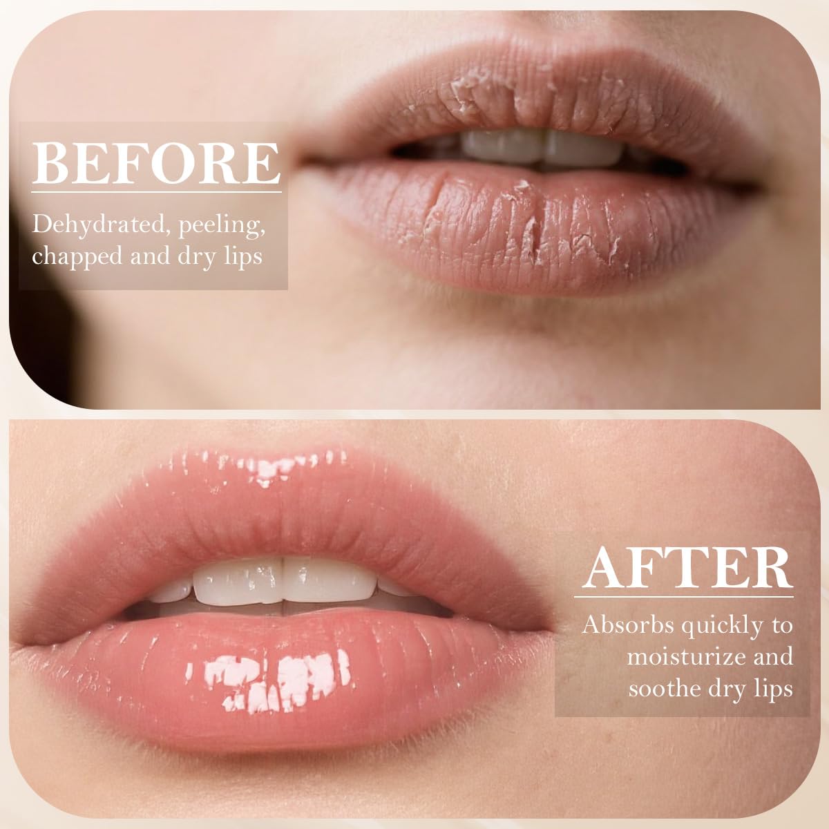 Summer Lip Butter Balm, Moisture and Hydration Lip Gloss, Long-lasting Hydrating Non-Sticky Lip Balm, Soften Dry Lips Lip Care (#Vanilla, 1Pcs)