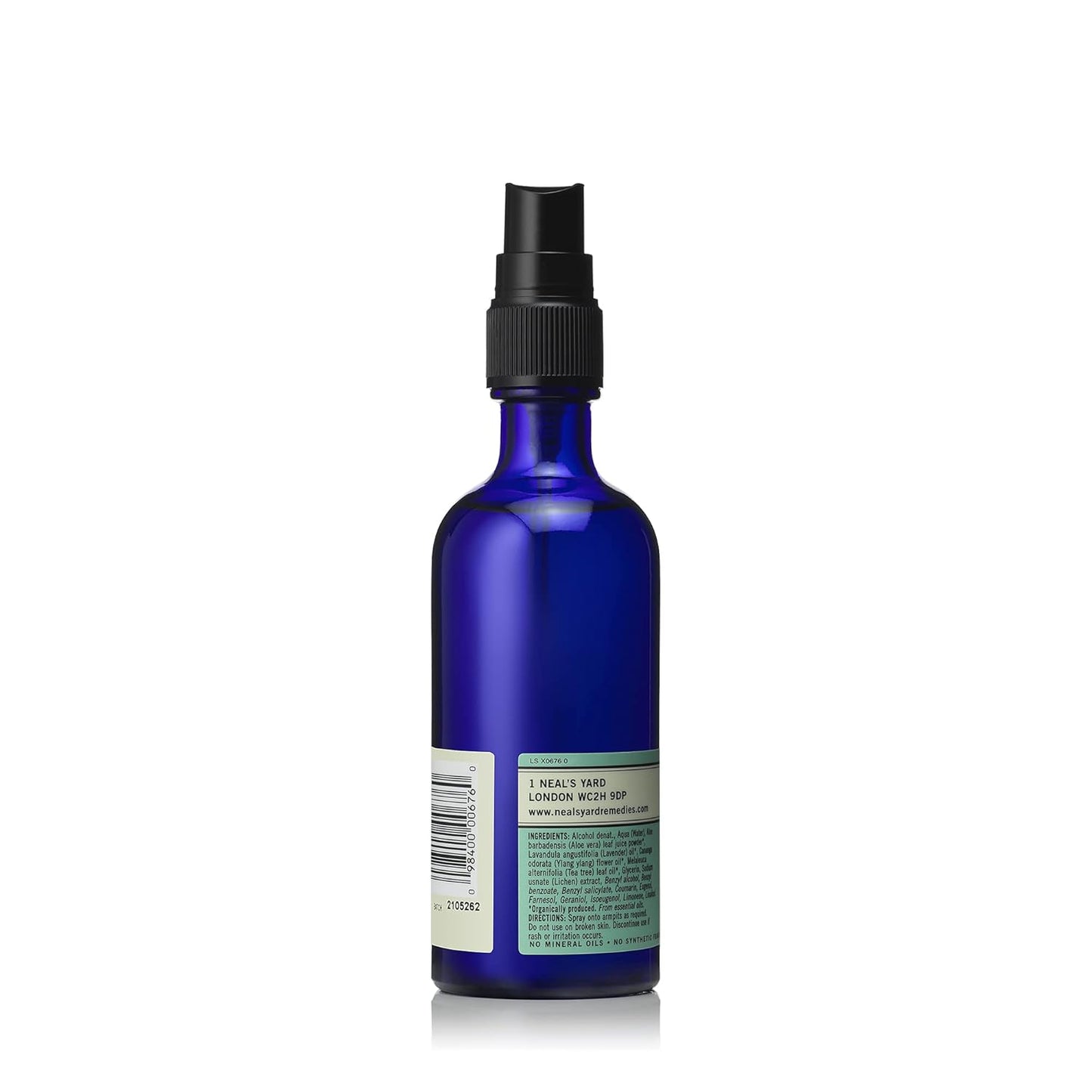 Neal's Yard Spray Deodorant with a Blend of Cleansing Extracts & Essential Oils for All Skin Types, Aluminum & Cruelty Free, Lemon & Coriander, 100mL