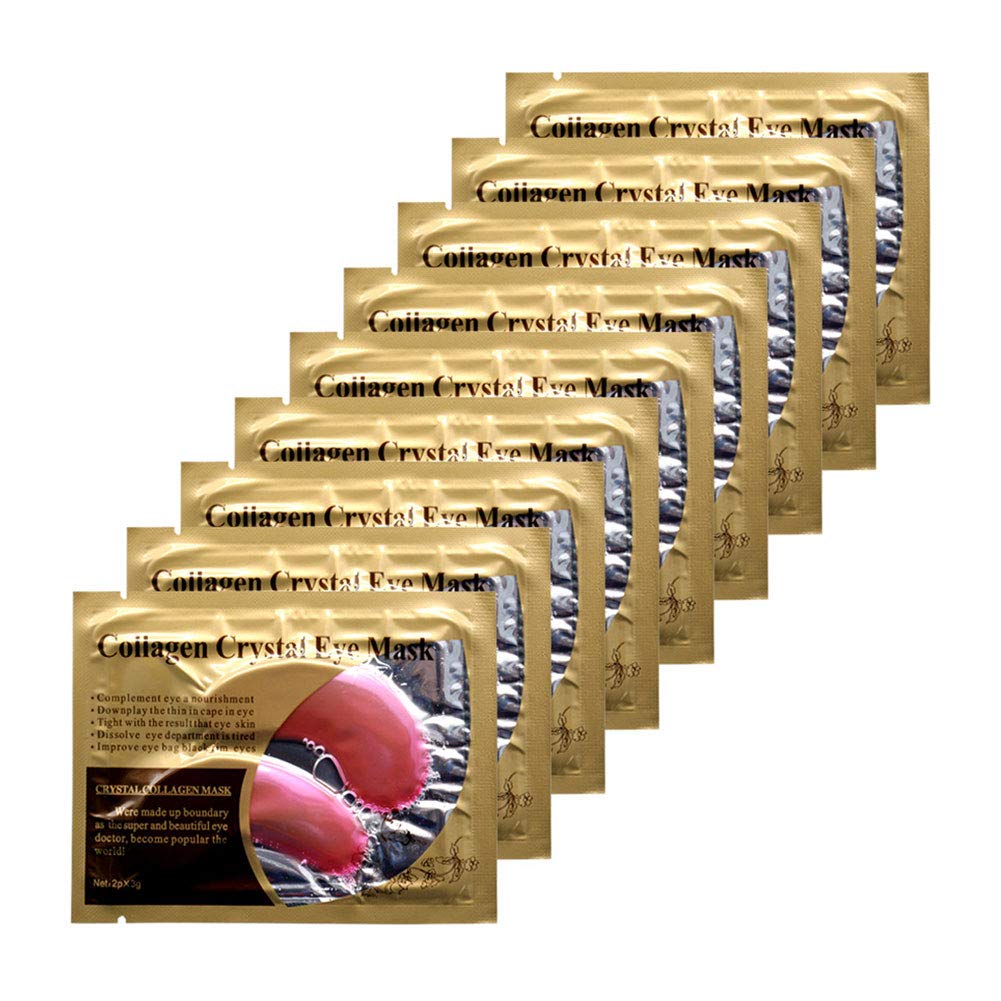 Adofect 30 Pairs Pink Eye Mask Collagen Eye Gel Pads Under Eye Patches Mask for Puffiness and Dark Circle Under Eye Patches for Women and Men