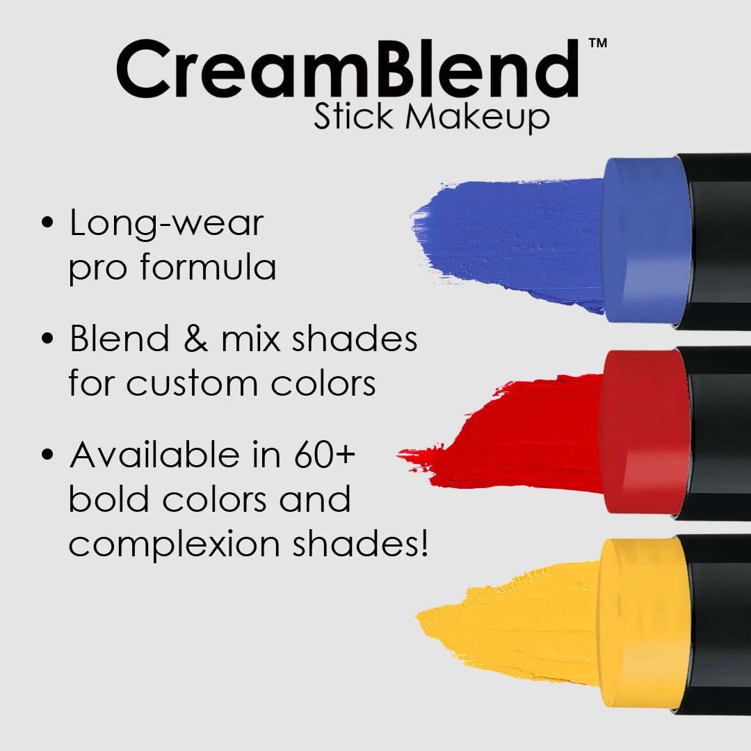 Mehron Makeup CreamBlend Stick | Face Paint, Body Paint, & Foundation Cream Makeup | Body Paint Stick .75 oz (21 g) (Pastel Purple)