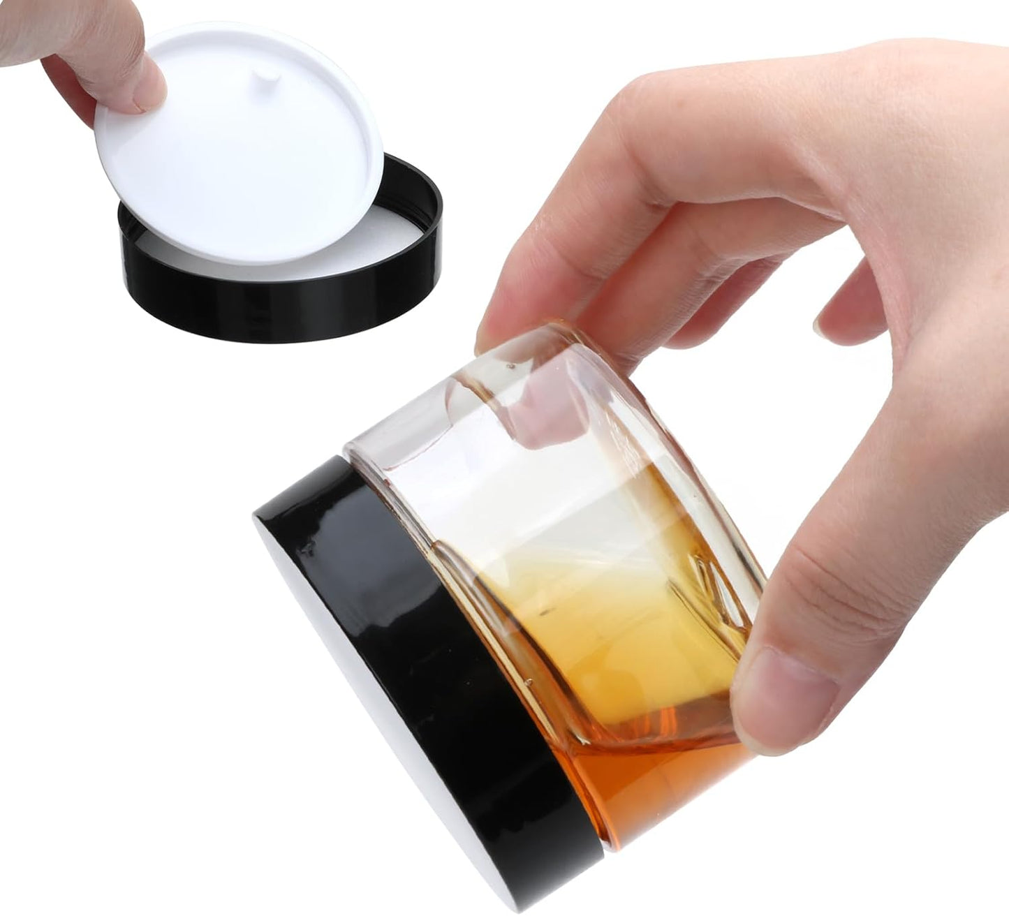 16 Pack 4oz Plastic Containers with Lids, Jars with Lids, Great for storing,lip balms, creams, ointments, cosmetics, samples