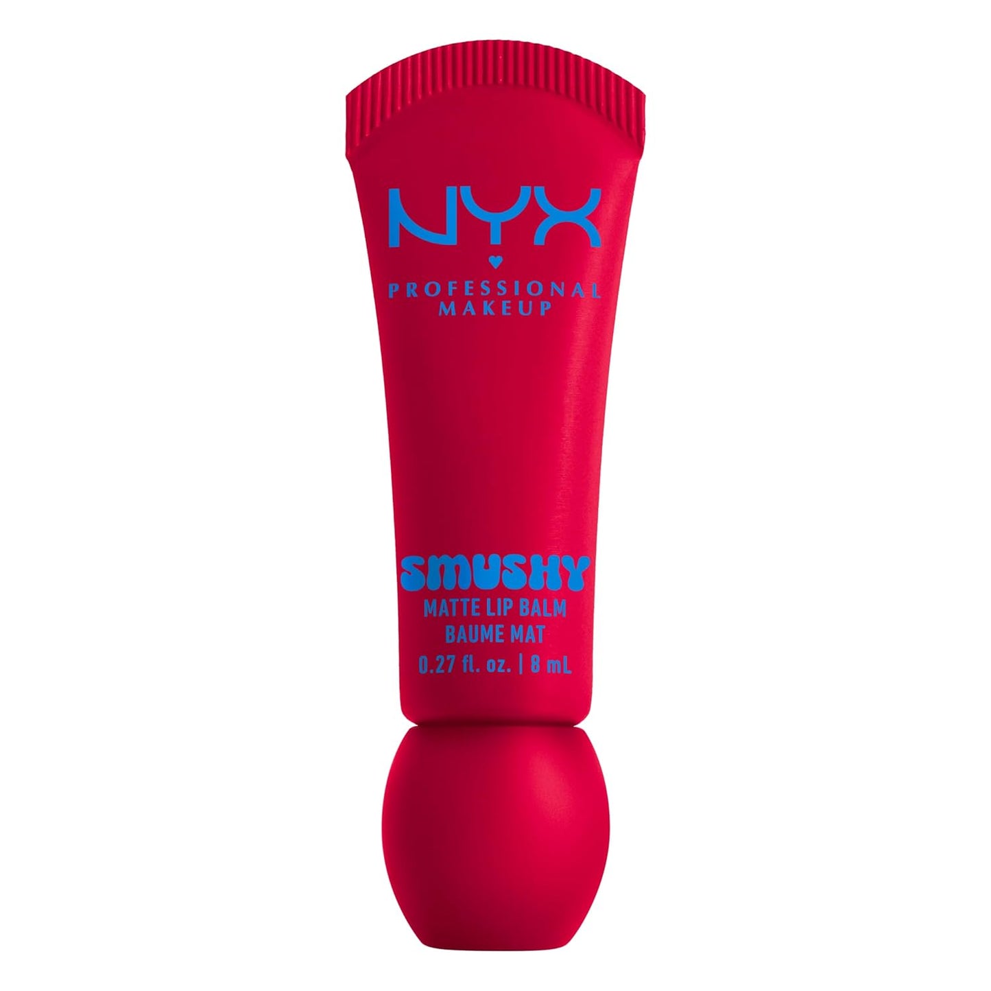 NYX PROFESSIONAL MAKEUP Smushy Matte Lip Balm, Tinted Lip Moisturizer with Soft, Matte Finish - Sassy Stuff (Candy Apple Red)
