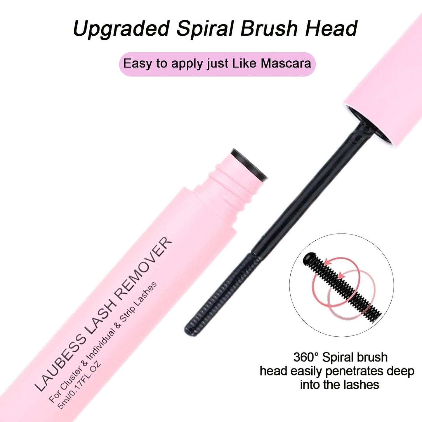 Lash Glue for Eyelash Clusters 3-in-1 Lash Remover for Lash Extensions Eyelash Glue Remover Lash Bond and Seal Waterproof DIY Eyelash Extension Remover 15ml(Black)