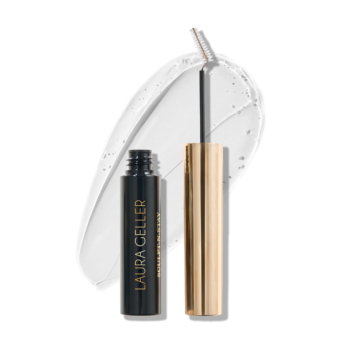 LAURA GELLER NEW YORK Sculpt-n-Stay Clear Brow Gel - Eyebrow Setting Gel - Shapes and Sculpts - Non-Sticky Formula