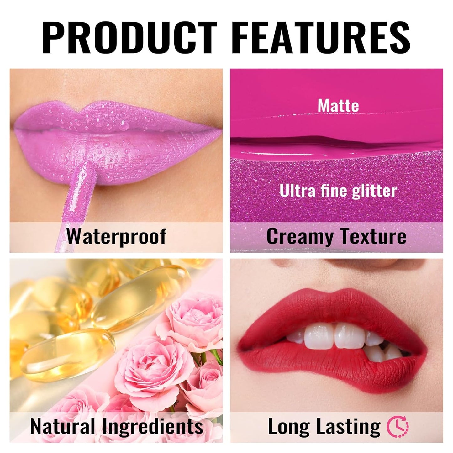 Oulac Matte Liquid Nude Lipstick for Women, Beige Brown High Impact Lip Color, Long Lasting Lipsticks, Waterproof, Creamy Formula Lip Stick with Vitamin E, Vegan & Cruelty-Free, 4.5ml (MS01)