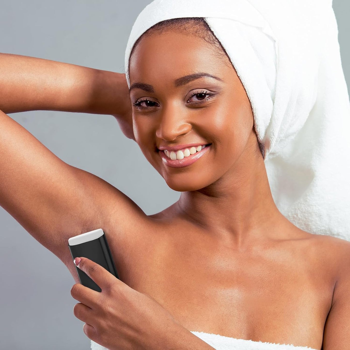 Wesiti 100 Pcs Plastic Empty Deodorant Containers 1/2 oz Travel Deodorant 15ml Refillable Containers Tubes Oval Lip Balm Tubes for Lip Balm DIY(Black)